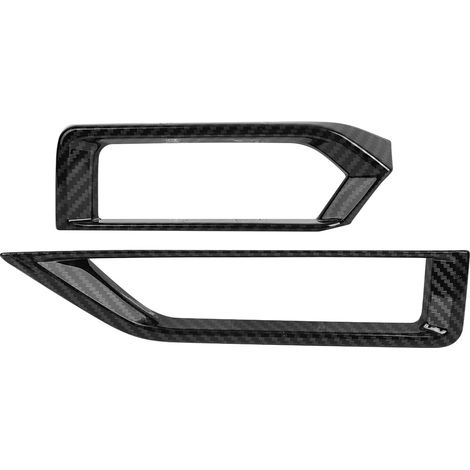 Ensemble de 2 grilles d'aération avant en ABS à texture carbone pour Nissan Sylphy Sentra 2020 (1/5)
