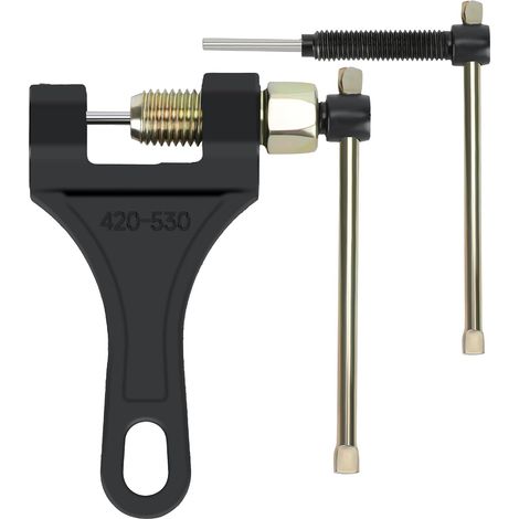 Strumento universale per la rimozione della catena della motocicletta (420-530) compatibile con moto da cross, go-kart, mini moto, scooter, mini moto da 125 cc (420, 428, 520, 525, 530) (1/5)