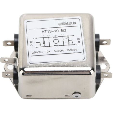 Filtre Anti-Interférences EMI 250VAC 10A pour Protection Électromagnétique