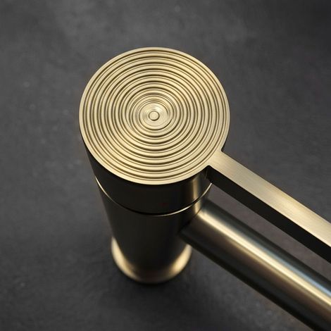 WASCHTISCHARMATUR REA FOSTER HIGH BRUSH GOLD