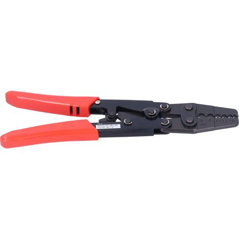 Pince à cliquet pour sertissage et dénudage de cosses - Fournitures de quincaillerie industrielle HS-6L (1/5)