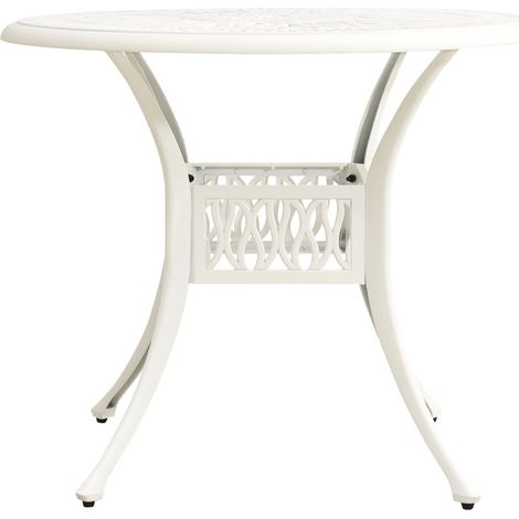 Maison Exclusive - Tavolo da Giardino Bianco 90x90x74 cm in Alluminio Pressofuso