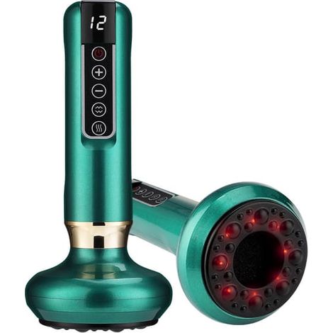 Appareil de grattage et de ventouses électronique, ventouses intelligentes à soulagement de la pression, plaque de grattage chauffante et rechargeable, appareil de grattage à usage domestique (1/5)