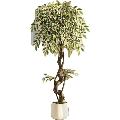 Árbol de ficus artificial, aspecto realista, fácil mantenimiento, 120 cm. (1/2)