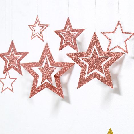 Guirlande Décorative - Pour Fête d'Anniversaire Mariage Baby Shower Noël Fiançailles - 3 m - Papier Crépon (1/5)