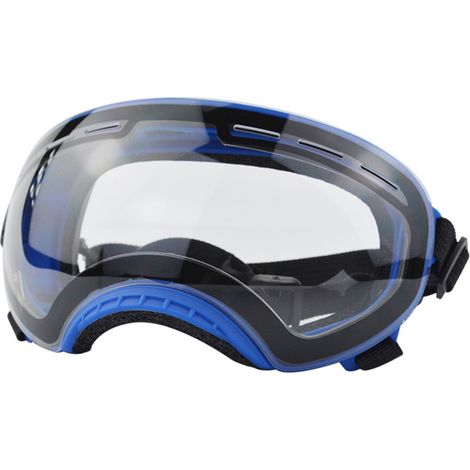 Lunettes de soleil pour chiens-verre transparent à monture bleue