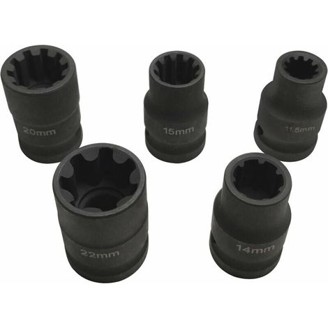 Volkswagen Audi Porsche etrier de frein VAG 7 flower 10 flower socket set manchon special 5 pieces set ZK-056 (1/5)