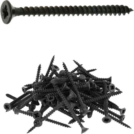 500 vis agglo tête fraisée pozidriv acier zingués Noir - Diamètre 3,5 mm - Longueur 20 mm mm - Diamètre 3.5 mm