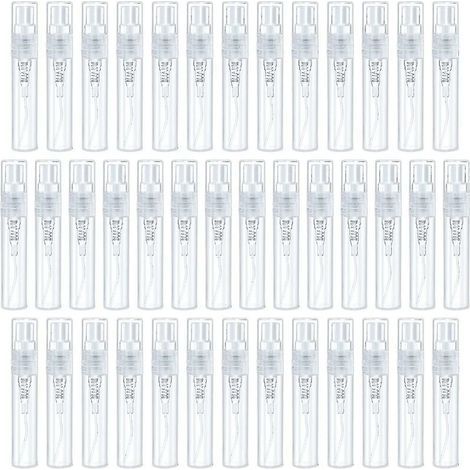 Lot de 40 mini flacons vaporisateurs vides transparents de 3 ml pour parfum. (1/3)