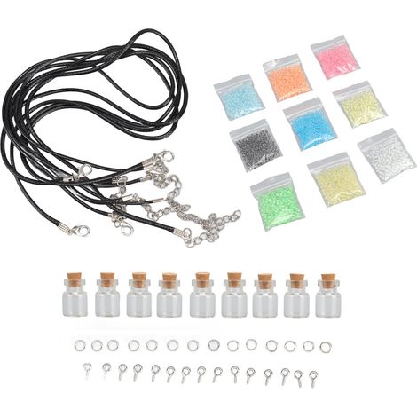 Lot de 12 mini fioles en verre avec bouchon liège, transparentes, lumineuses pour souhaits, déco DIY artisanale (1/5)