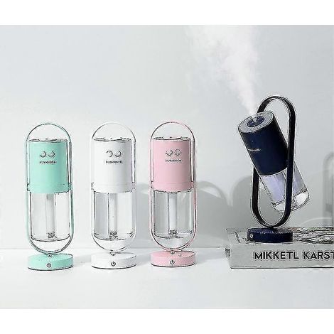 Humidificateur à ions négatifs, purificateur d'air USB pour voiture, mini humidificateur d'air de bureau pour la maison 2025 (1/2)