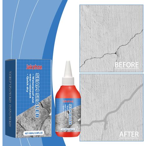 Wasserdichte Fugenmasse für Fliesen, wasserdicht, abriebfest, elastisch, unsichtbar, transparent, auslaufsicher – 100 ml -- DTEKGAZ (1/5)