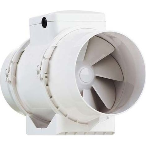 Aldes – Ventilateur de gaine in line XS D125 280m³/h 2 vitesses – Conçu pour espaces confinés – Niveau sonore 27dB(A) – 11022331