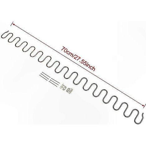 Ressorts de rechange pour fauteuils et canapés (avec clips compatibles avec la quincaillerie de meubles, 70 cm) (1/5)