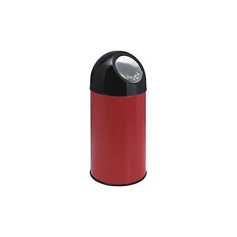 Cubo de basura con trampilla  acero  capacidad 40 l 