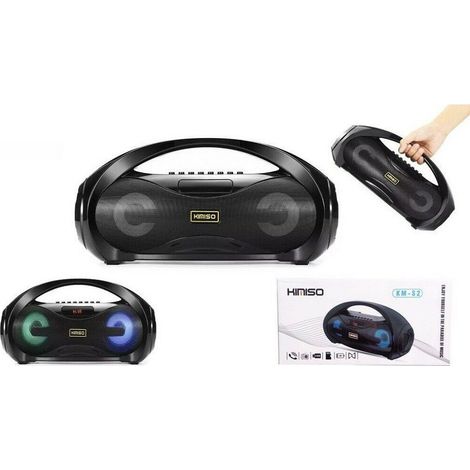 TrAdE Shop Traesio - Cassa Portatile Speaker Km-s2 Wireless Bluetooth Led Multicolore 10 W -