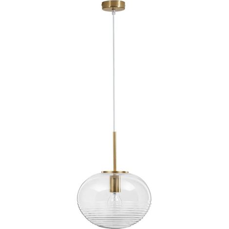 [NEUWERTIG] B-Ware Nova Luce Pendelleuchte Hängeleuchte Maeve E27 Led Gold Glas Aluminium Dimmbar
