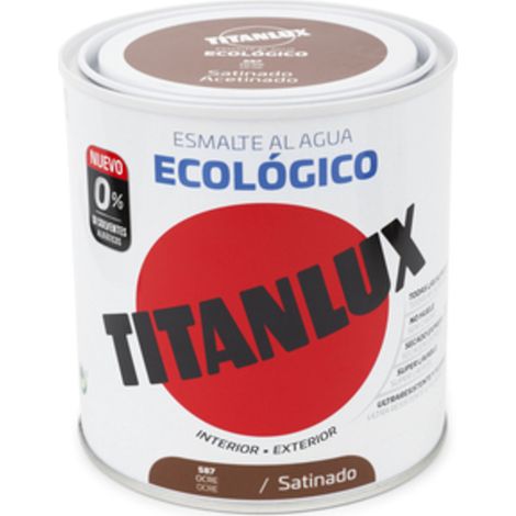 Titanlux Ecológico Esmalte al agua mulisuperficie Satinado Ocre 250 ml (1/2)