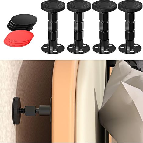 Lot de 4 fixateurs anti-collision pour tête de lit, stabilisateur de tremblement de lit, stabilisateur anti-tremblement, coussinet anti-mouvement (1/4)