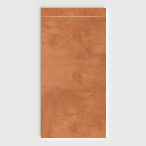 VAROBATH - Receveur de douche 3D Plaster 100x140 - Modèle Basalux effet ciment (1/5)