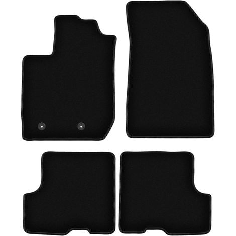Tapis de sol en velours noir BASIC pour : Dacia Duster II SUV 4x4 (2018-)
