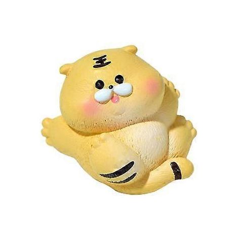 Adorable petite statuette en forme de tigre, décoration en résine aux couleurs vives pour la maison (1/5)