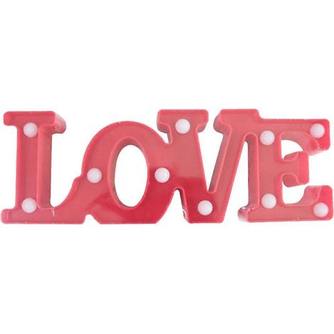 Décoration lumineuse LED en forme de lettre d'amour, centre de table pour la Saint-Valentin (1/5)