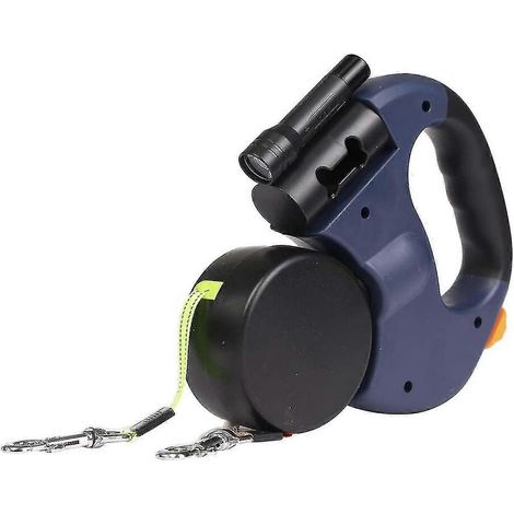 Laisse double rétractable pour 2 chiens (1/5)
