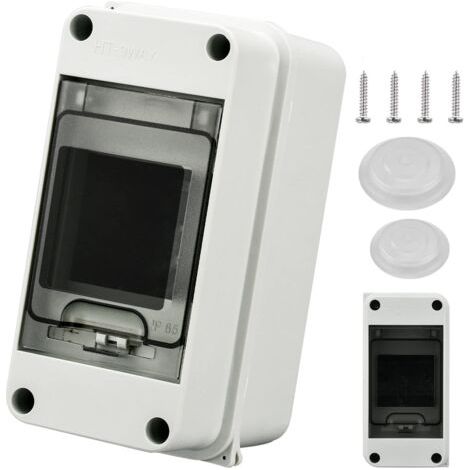 Coffret Electrique Etanche Exterieur IP65, 3 Modules, Boite de Boitier Etanche Electrique, Armoire de Contrôle, Boitier de Jonction