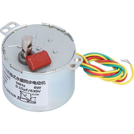Réducteur à engrenages pour moteur synchrone, commande industrielle avec condensateur, 5 tr/min, 220 V CA, 50 kTYZ (1/5)