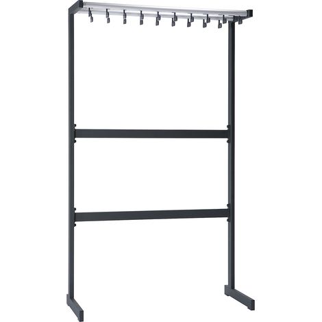 eurokraft pro, Vestiaire simple face, sans cintres, noir, (1/3)