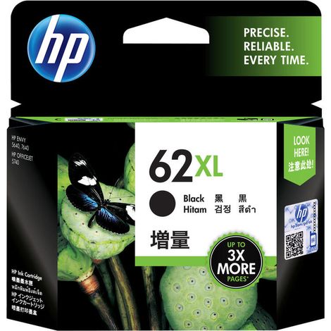 Tinta negra HP 62XL (1/4)