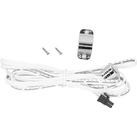 Ortviai Détecteur de mouvement infrarouge externe pour lampes LED d'armoire et de meuble – boîtier en aluminium, angle 120° (1/5)