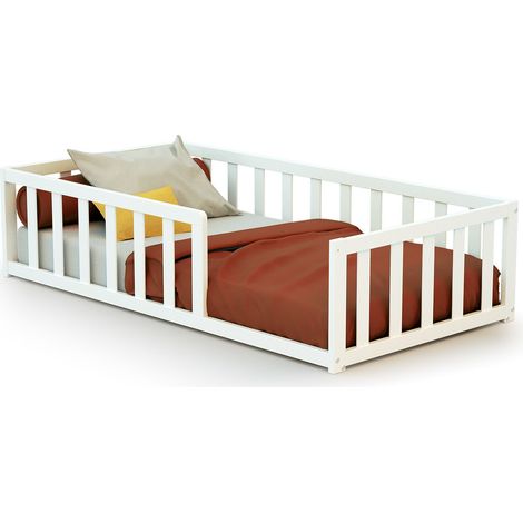 WEBABY - Lit enfant au sol en bois 70 x 140 KAÏA (1/3)