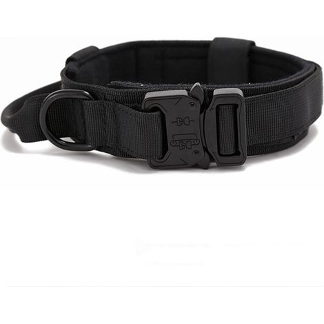 Collier Tactique Pour Chien - Nylon 1000d Et Boucle Métal - Pour Races Moyennes Et Grandes - Largeur 3.8cm (1/5)