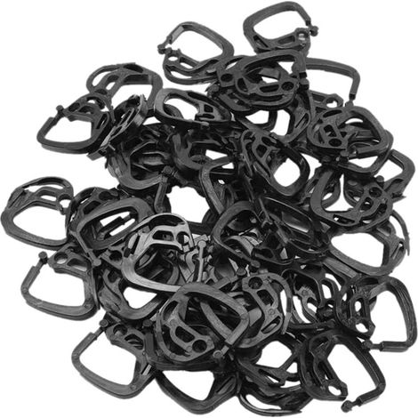 Lot de 150 crochets de suspension pour filet d'ombrage, serre, jardin, potager, fleurs grimpantes, pinces de fixation, supports pour plantes grimpantes et ombrage. (1/5)