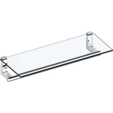 Keuco Plan - Estante con toallero, longitud 60 cm, cromo/cristal 14975010000 (1/3)