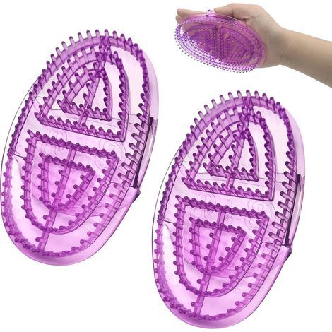 Brosse Méridienne,2 Pièces Brosse de Massage Ventre, Meridian Massage Brush,Peigne de Relaxation Complet du CorpsUtilisé pour Masser les Méridiens, Amincir et Modeler le Corps (1/5)