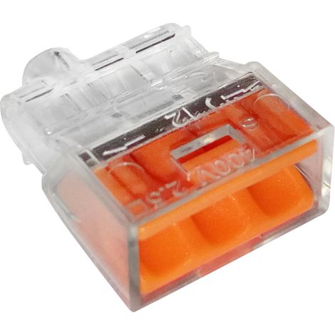 Connecteur rapide 30,5-2,5 mm² transparent/orange, lot de 10 - E-650-0230 (1/2)