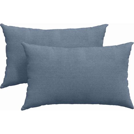 Maison Exclusive - Coussins de canapé 2 pcs Bleu 50 x 30 cm