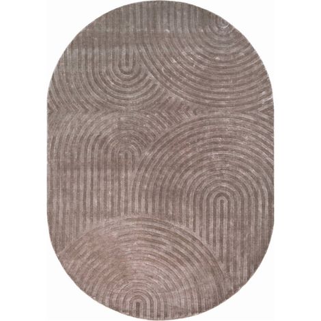 Tapis beige texturé aux arches en relief - beige (1/4)