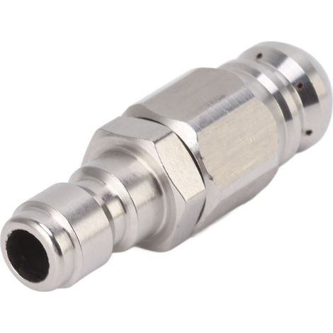 56-mm-Abflussdüse, 5000 PSI, 1 Frontdüse, 6 hintere Edelstahldüsen zur Reinigung von Abflüssen und Toiletten (1/5)