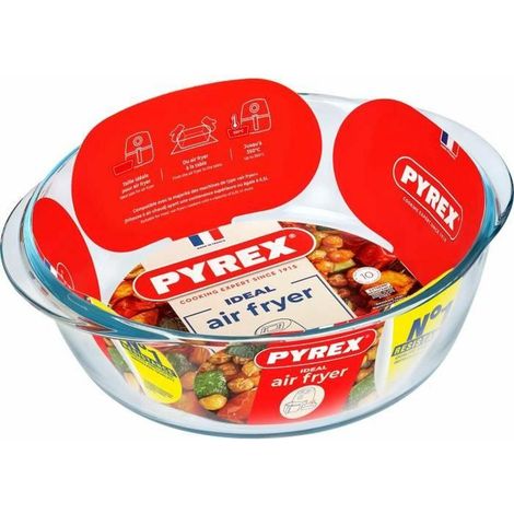 Pyrex Transparentes Plat 2,3L für Heißluftfritteuse