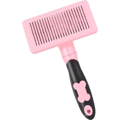 Peigne pour chien, brosse autonettoyante avec poignée confortable, peigne de massage pour animaux, brosse pour chien (1/5)