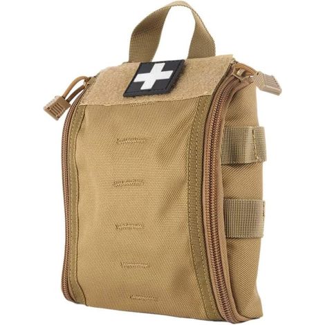 Sac de Premiers Secours Tactique Trousse de Secours Vide Randonnée IFAK Pouch Molle Multifonction Pochette de Premiers Soins Militaire Mini Sac d'urgence Médical, 1000D Nylon (1/5)