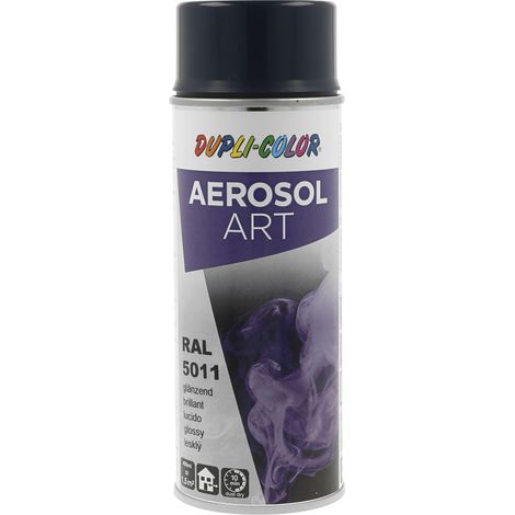 Dupli Color Aerosol Art Lackspray Graffiti Dose - wetterfest, lichtecht und UV-beständig - Graffiti-Spray 400ml, stahlblau glänzend RAL 5011 (1/4)