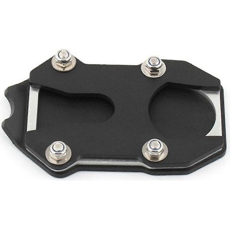 Accessoires moto : montant latéral élargi pour noir et argent (1/5)