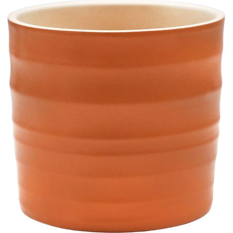 Jardinière, Céramique, Ambre, H17.5cm x D20cm