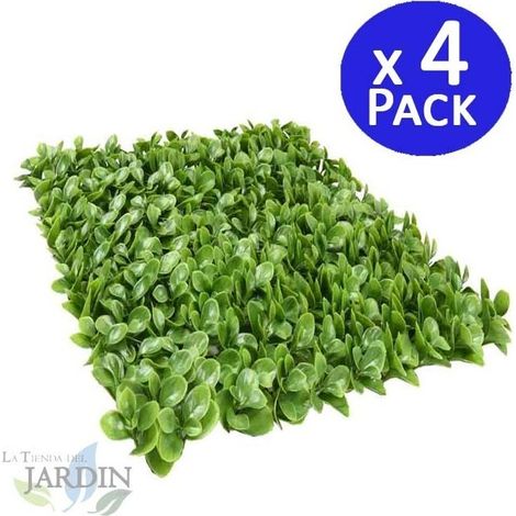 Set di 4 Giardino Verticale Boj 50 x 50 cm. Creano Ambienti di Grande Originalità e Freschezza (1/2)