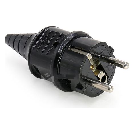 Prise électrique mâle 250V 16A – Protection IP44 – Pour câbles 6-16mm – Matériau ignifuge – Lot de 2 pièces (1/5)